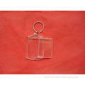 OEM Crystal Plastic openable Acrylic Keychain can replace p